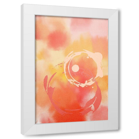 Color Burst White Modern Wood Framed Art Print by Kimberly, Allen