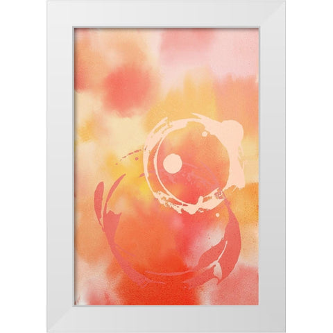 Color Burst White Modern Wood Framed Art Print by Kimberly, Allen
