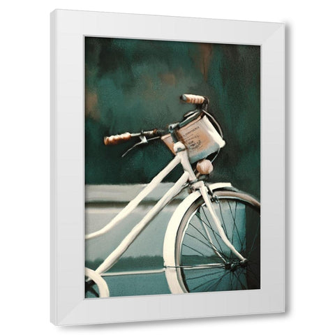 Vintage Delivery White Modern Wood Framed Art Print by Kimberly, Allen