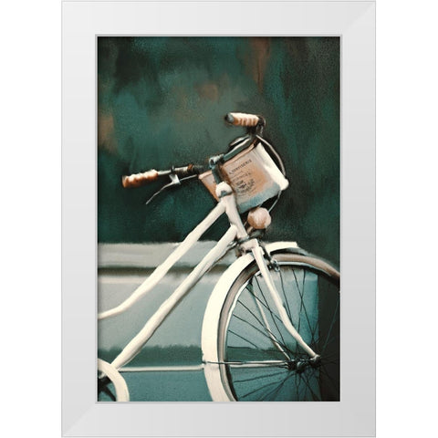 Vintage Delivery White Modern Wood Framed Art Print by Kimberly, Allen