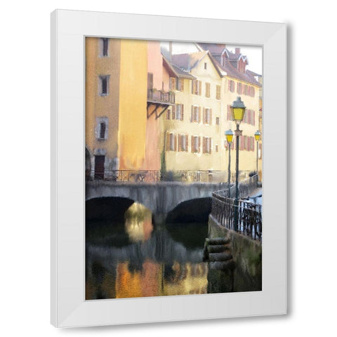Reflection White Modern Wood Framed Art Print by Kimberly, Allen