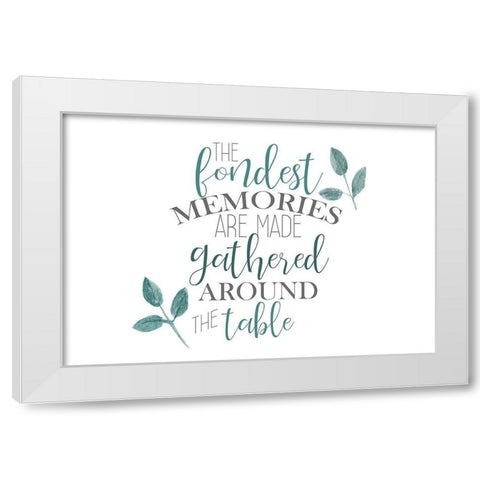 The Fondest Memories White Modern Wood Framed Art Print by Kimberly, Allen
