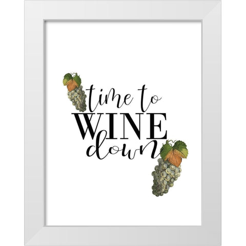 On the Vine 8 v2 White Modern Wood Framed Art Print by Kimberly, Allen
