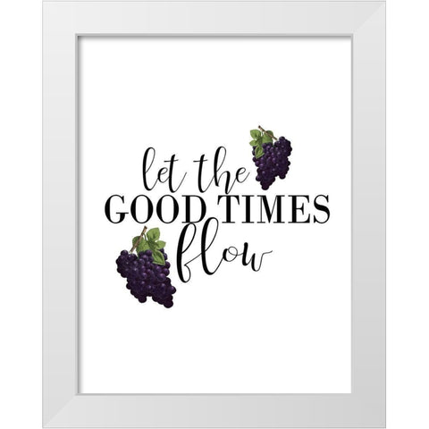 On the Vine 9 v2 White Modern Wood Framed Art Print by Kimberly, Allen