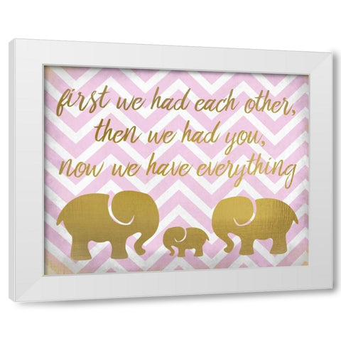 Everything Girl White Modern Wood Framed Art Print by Allen, Kimberly