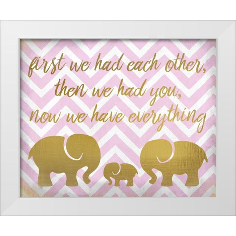 Everything Girl White Modern Wood Framed Art Print by Allen, Kimberly