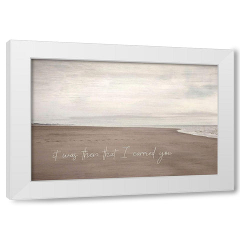 I Carried You White Modern Wood Framed Art Print by Kimberly, Allen