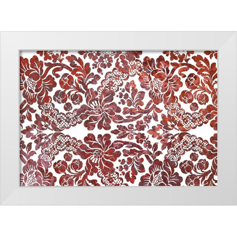 Multi Scroll v4 White Modern Wood Framed Art Print by Kimberly, Allen