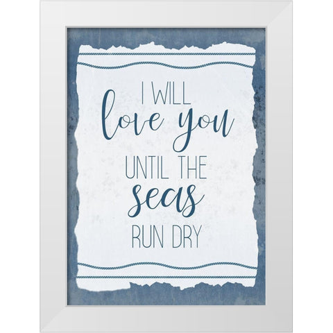 Seas Tide 1 White Modern Wood Framed Art Print by Kimberly, Allen