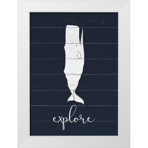 Dream Explore 2 White Modern Wood Framed Art Print by Kimberly, Allen