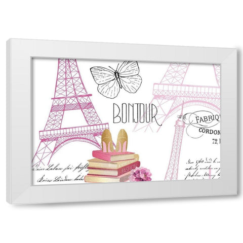 Paris Scents 10 White Modern Wood Framed Art Print by Kimberly, Allen