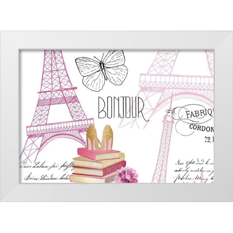 Paris Scents 10 White Modern Wood Framed Art Print by Kimberly, Allen