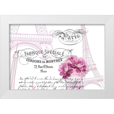 Paris Scents 11 White Modern Wood Framed Art Print by Kimberly, Allen