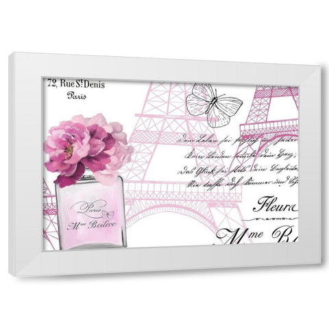 Paris Scents 12 White Modern Wood Framed Art Print by Kimberly, Allen
