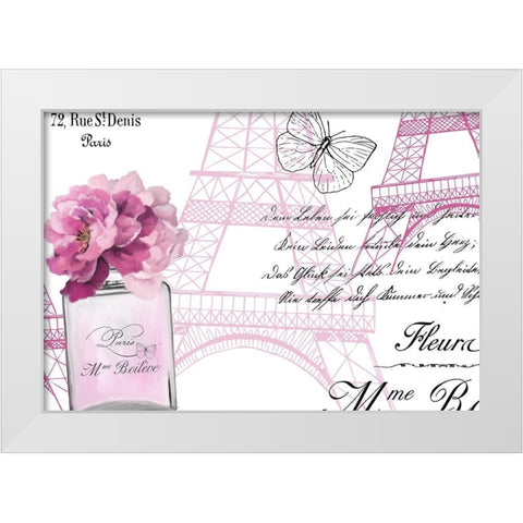 Paris Scents 12 White Modern Wood Framed Art Print by Kimberly, Allen
