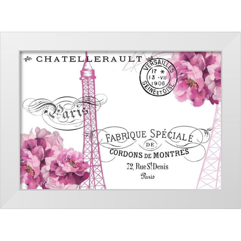 Paris Scents 13 White Modern Wood Framed Art Print by Kimberly, Allen