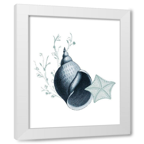 Sea Blues 5 White Modern Wood Framed Art Print by Kimberly, Allen