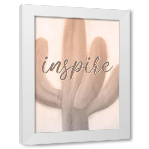 Inspire Imagine 1 White Modern Wood Framed Art Print by Kimberly, Allen