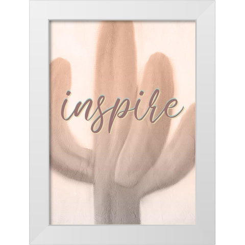 Inspire Imagine 1 White Modern Wood Framed Art Print by Kimberly, Allen