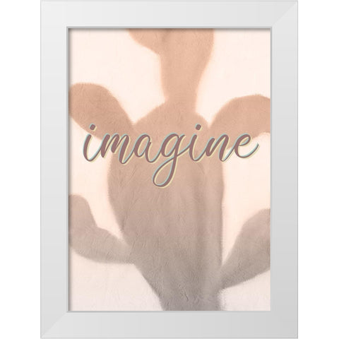 Inspire Imagine 2 White Modern Wood Framed Art Print by Kimberly, Allen