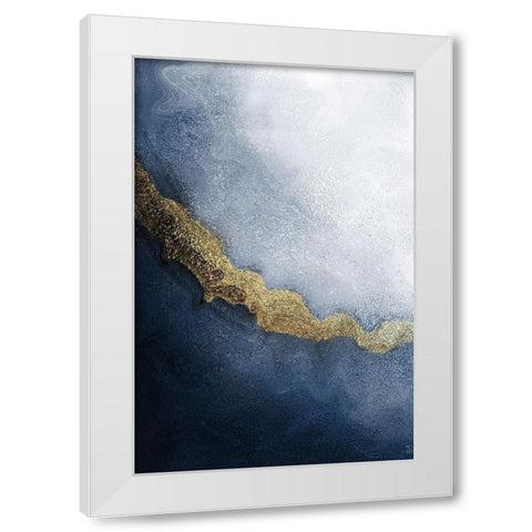 In The Stream White Modern Wood Framed Art Print by Kimberly, Allen