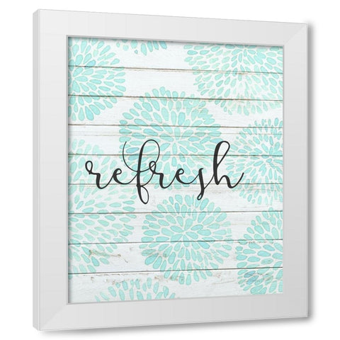 Relax B White Modern Wood Framed Art Print by Kimberly, Allen