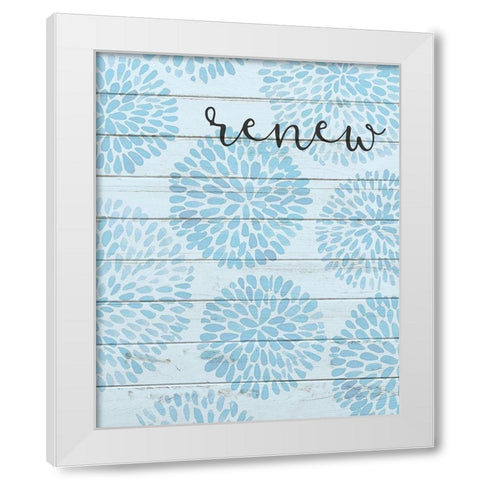 Relax C White Modern Wood Framed Art Print by Kimberly, Allen