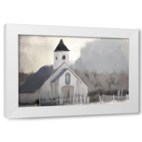 Sunday Morning White Modern Wood Framed Art Print by Kimberly, Allen