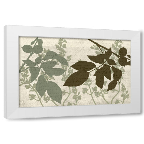 Sage 3 White Modern Wood Framed Art Print by Kimberly, Allen