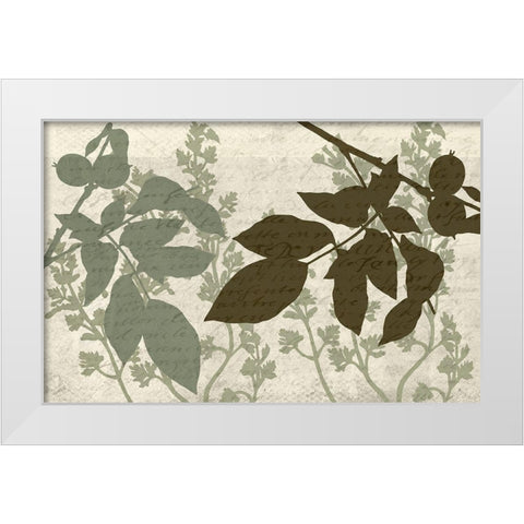 Sage 3 White Modern Wood Framed Art Print by Kimberly, Allen