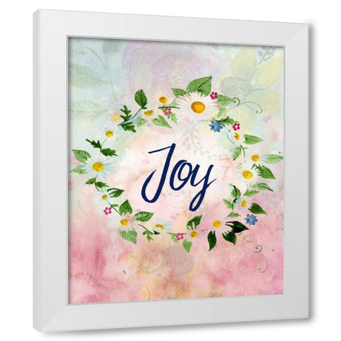Love Joy Peace 2 White Modern Wood Framed Art Print by Allen, Kimberly