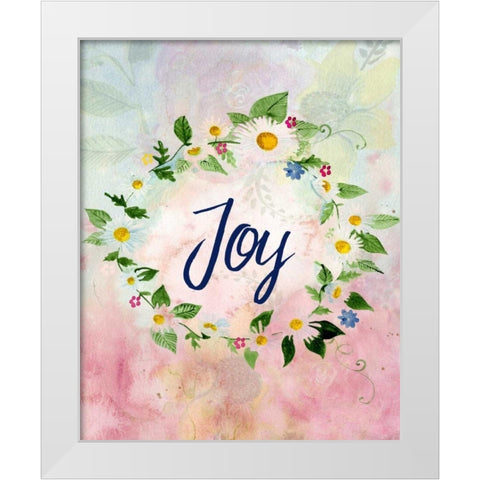 Love Joy Peace 2 White Modern Wood Framed Art Print by Allen, Kimberly