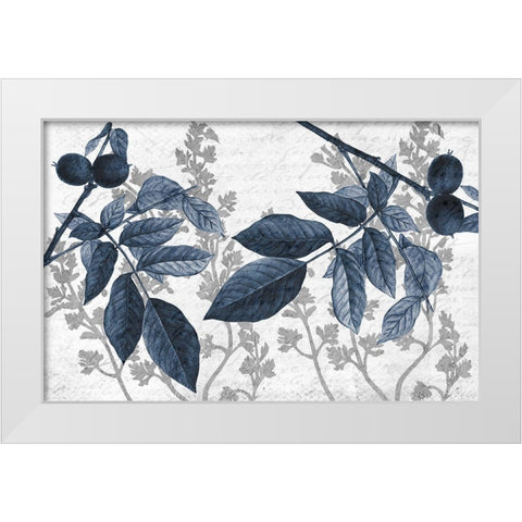 Branches 1 White Modern Wood Framed Art Print by Kimberly, Allen