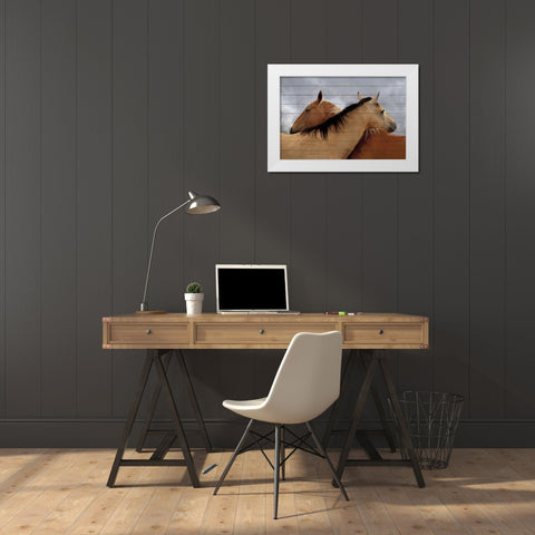 Together White Modern Wood Framed Art Print by Kimberly, Allen
