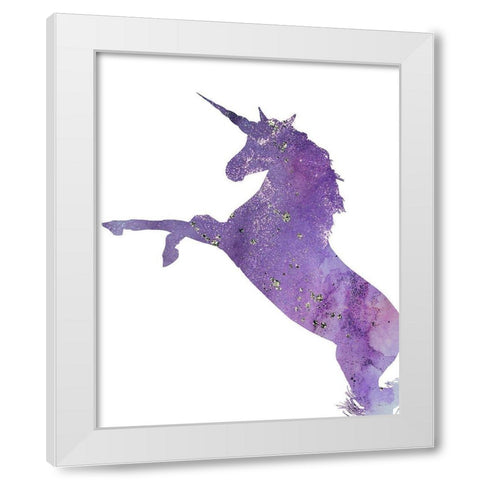 Unicorns Only 3 White Modern Wood Framed Art Print by Kimberly, Allen