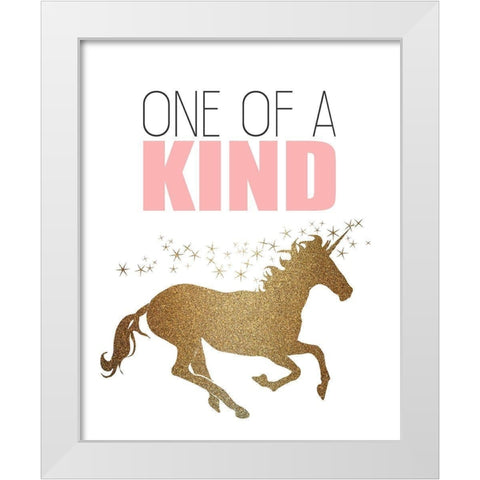 One of A Kind White Modern Wood Framed Art Print by Kimberly, Allen