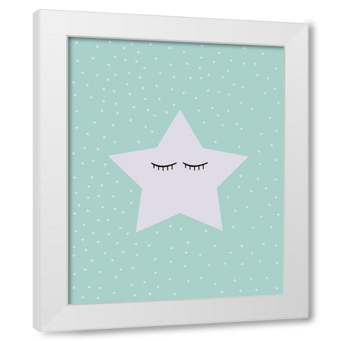To the Cosmos 1 White Modern Wood Framed Art Print by Kimberly, Allen