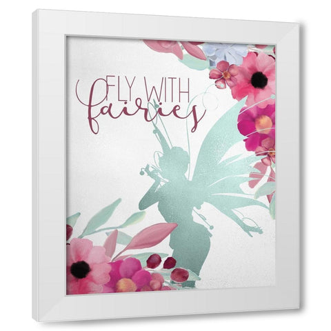 Ride and Swim 3 White Modern Wood Framed Art Print by Kimberly, Allen