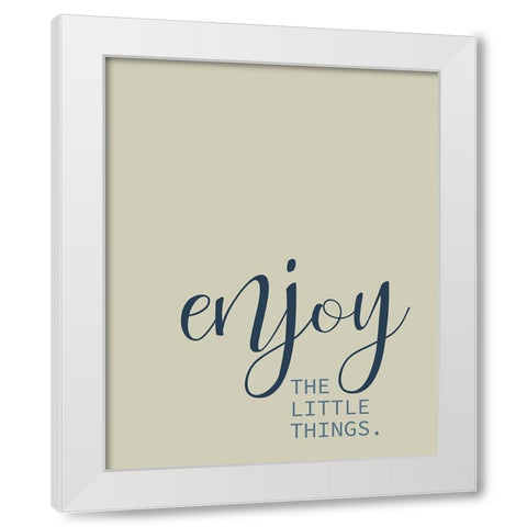 Live Everyday 2 White Modern Wood Framed Art Print by Kimberly, Allen