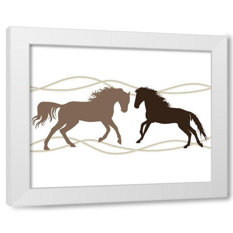 Country Living 4 White Modern Wood Framed Art Print by Kimberly, Allen