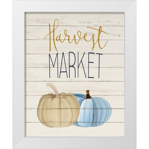 Harvest Market White Modern Wood Framed Art Print by Kimberly, Allen