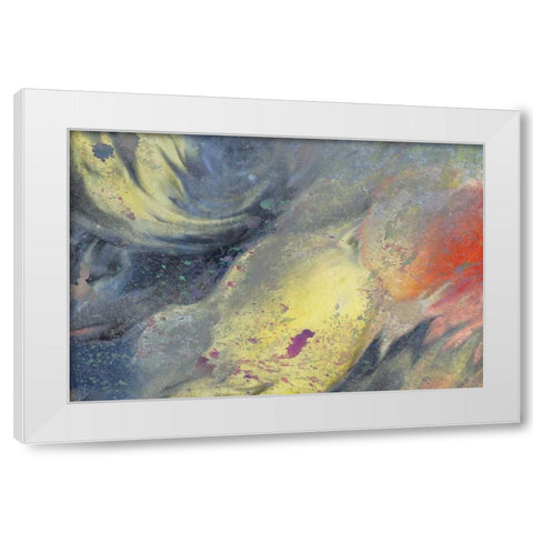 Space In Yellow White Modern Wood Framed Art Print by Allen, Kimberly