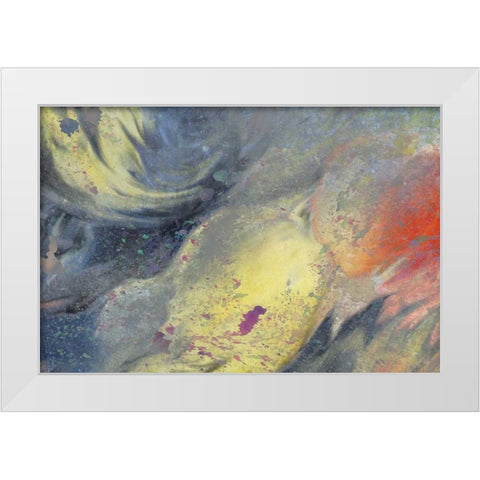 Space In Yellow White Modern Wood Framed Art Print by Allen, Kimberly