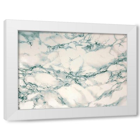 Flecks Marble White Modern Wood Framed Art Print by Kimberly, Allen
