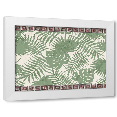 Jungle Palms White Modern Wood Framed Art Print by Kimberly, Allen