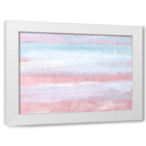 Soft Layers White Modern Wood Framed Art Print by Kimberly, Allen