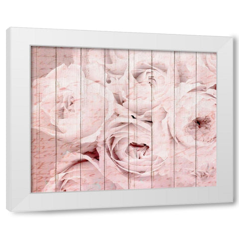 In The Roses 2 White Modern Wood Framed Art Print by Kimberly, Allen