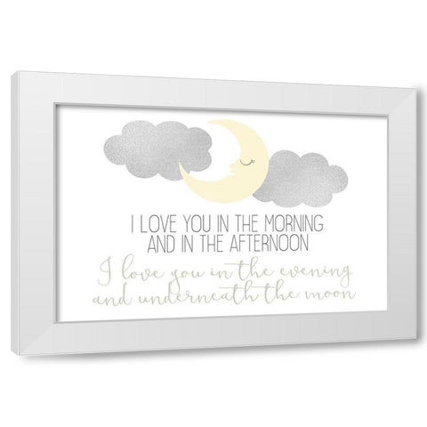 I Love You In 2 White Modern Wood Framed Art Print by Allen, Kimberly