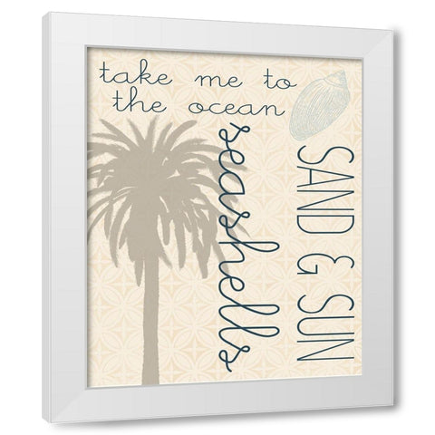 Soak Up the Sun 2 White Modern Wood Framed Art Print by Kimberly, Allen