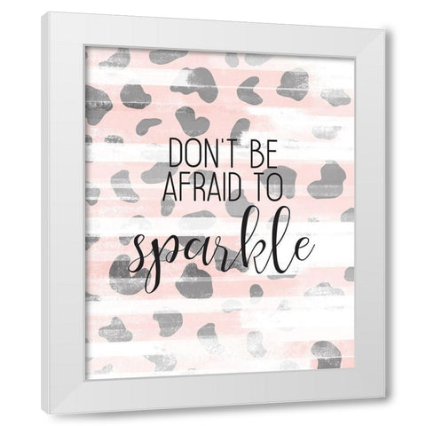 Sparkle White Modern Wood Framed Art Print by Kimberly, Allen